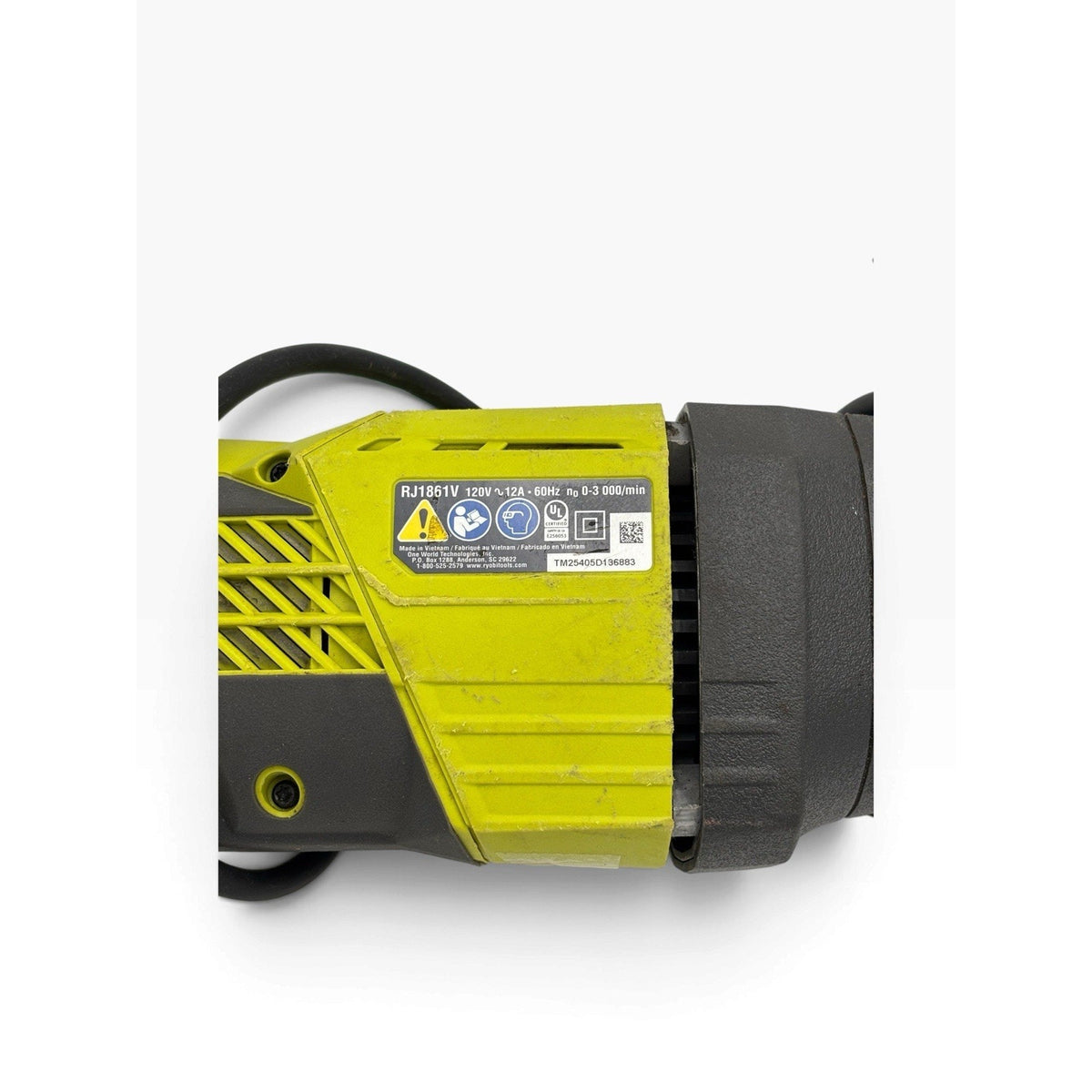 Ryobi RJ1861V 120V Corded Reciprocating Saw Brushed Green/Black Wood/Metal