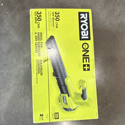 Ryobi ONE+ 18V Handheld Leaf Blower 350 CFM Variable Speed Tool Only PCLLB01B