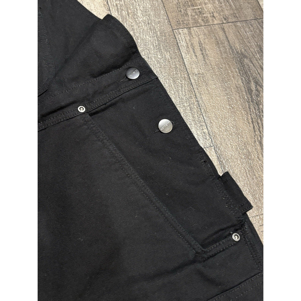 Carhartt Men's Insulated Bib Overalls 3M Thinsulate Black Canvas OR4031-W