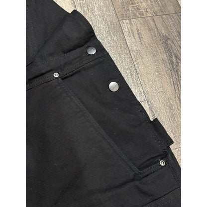 Carhartt Men's Insulated Bib Overalls 3M Thinsulate Black Canvas OR4031-W
