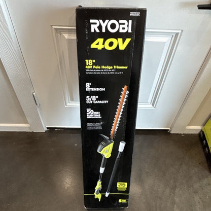 RYOBI 40V 18in Extendable Pole Hedge Trimmer RY40603BTL