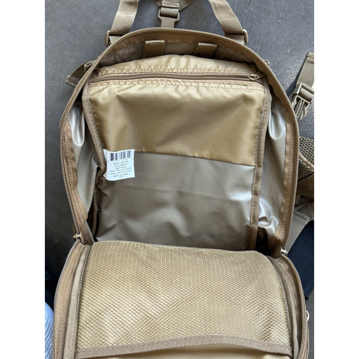 BDT Bulldog Tactical Tank Pack Tactical Backpack Tan 20L Fits 15" Laptop