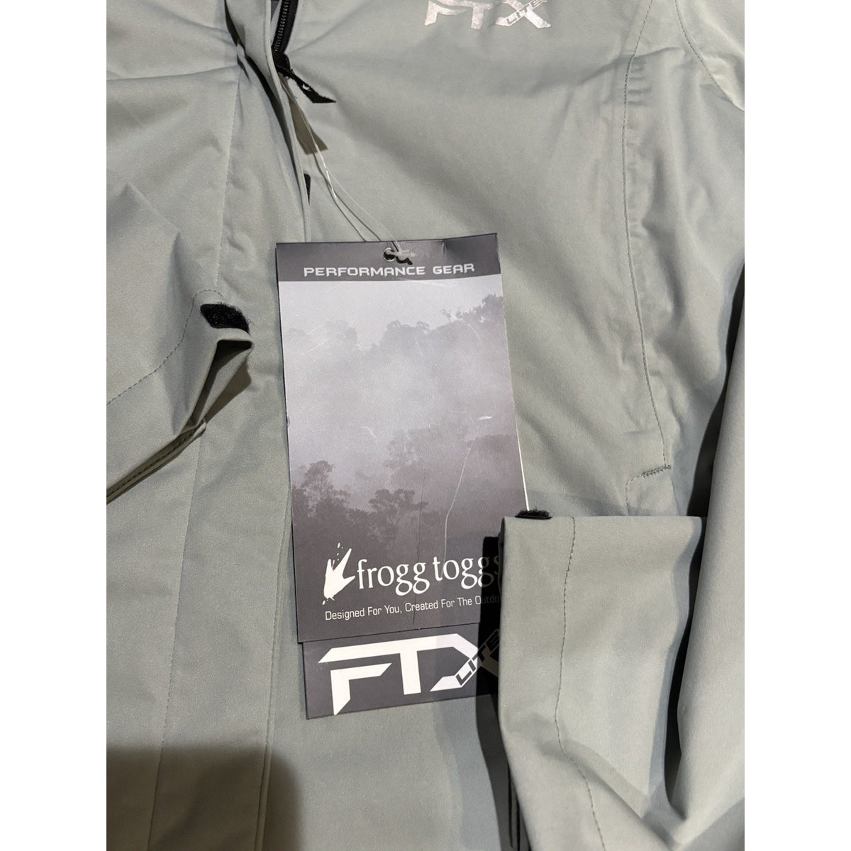 Frogg Toggs FTX Men’s Hooded Full Zip Jacket Gray Size S Mid-Length