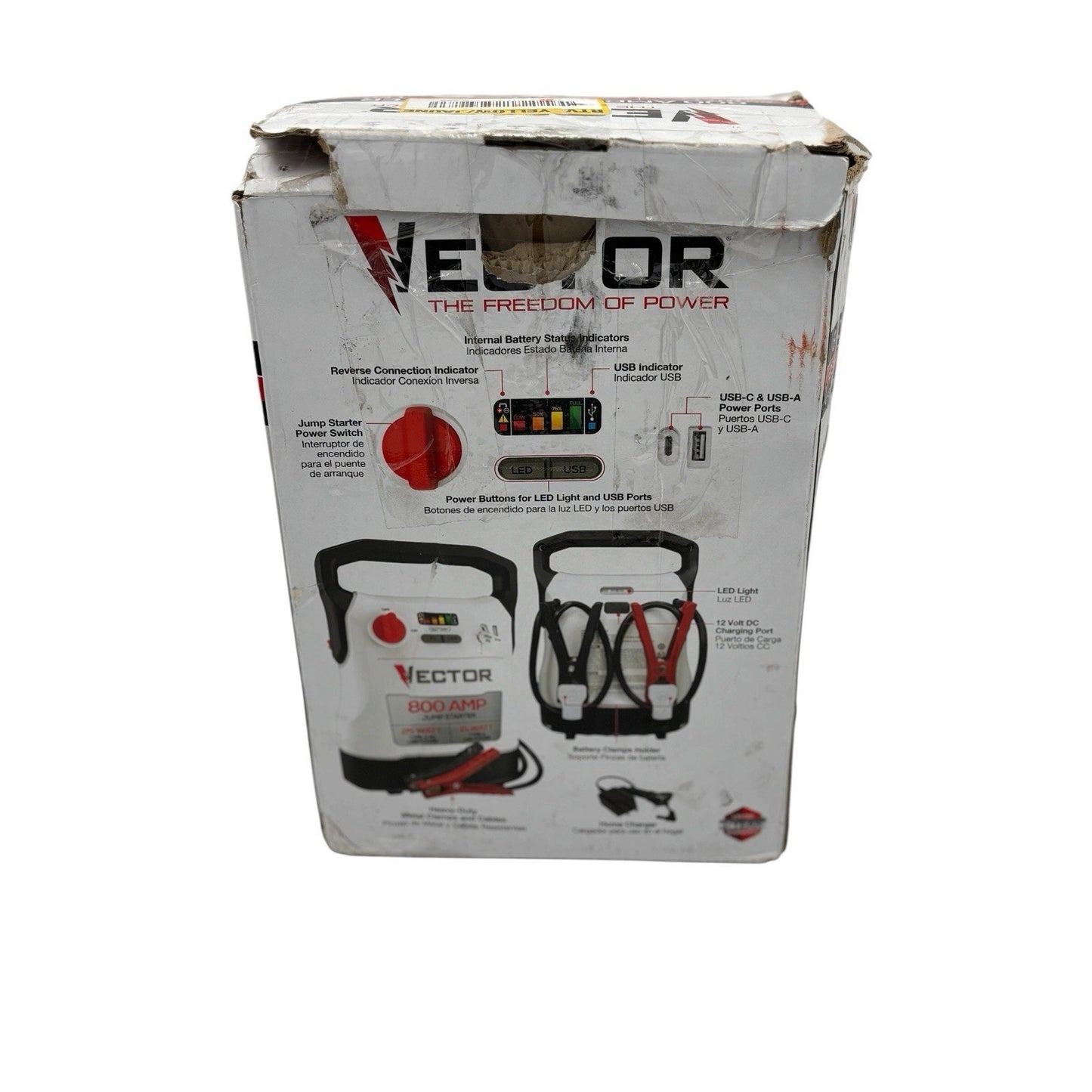 VECTOR 800 Amp Jump Starter with USB Power