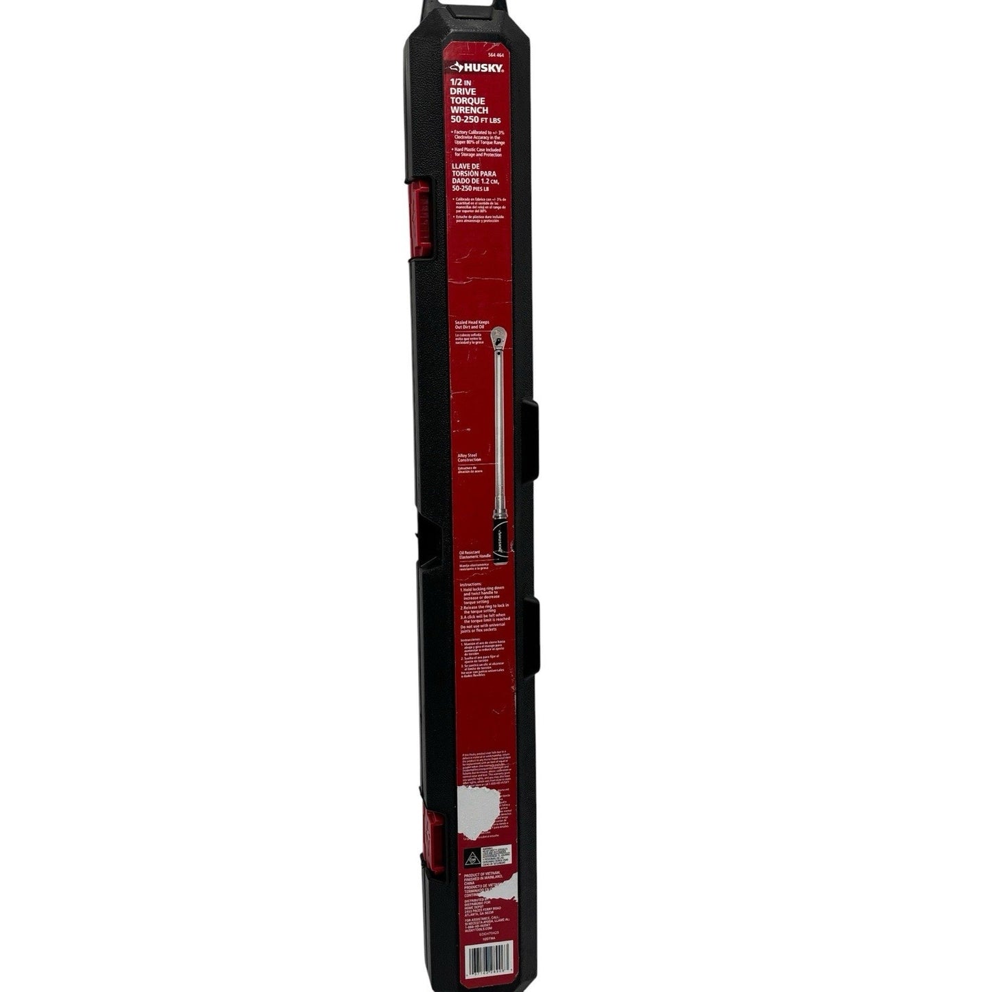 Husky 50 ft. /lbs. to 250 ft. /lbs. 1/2 in. Drive Torque Wrench - (564464)
