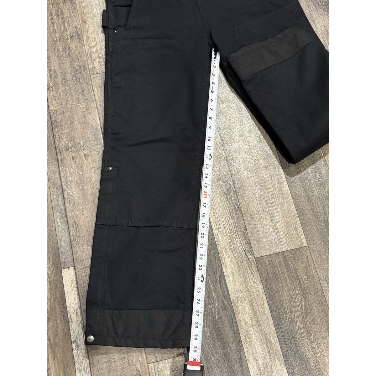 Carhartt Men's Insulated Bib Overalls 3M Thinsulate Black Canvas OR4031-W