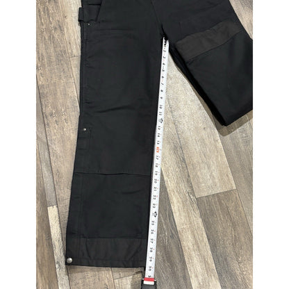 Carhartt Men's Insulated Bib Overalls 3M Thinsulate Black Canvas OR4031-W