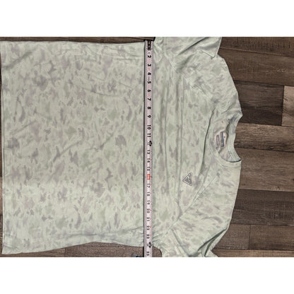 Columbia PFG Omni-Wick Men's XL Green/Gray Camo Long Sleeve Crew Neck Tee