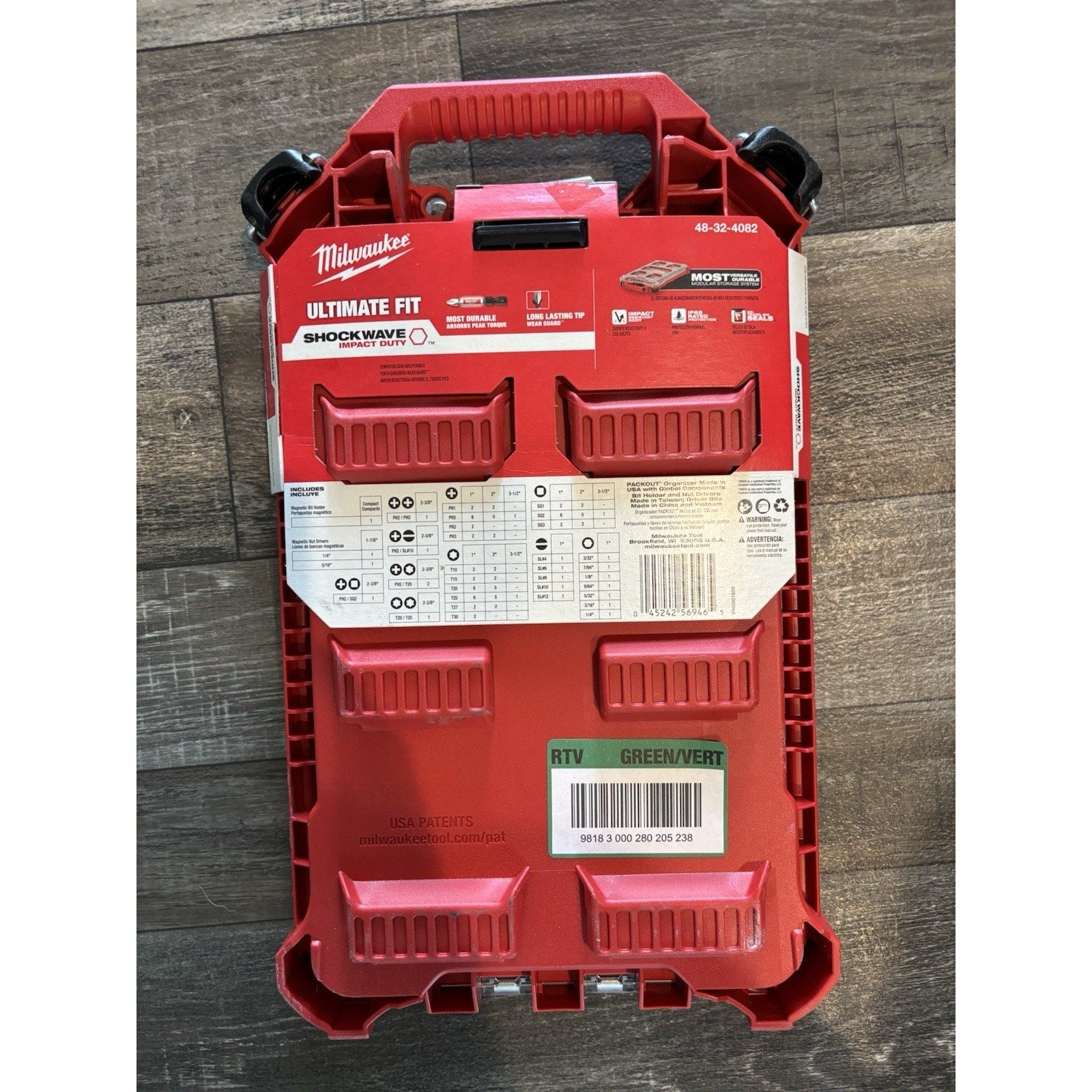 Milwaukee 48-32-4082 100 Piece Shockwave Packout Kit - Red
