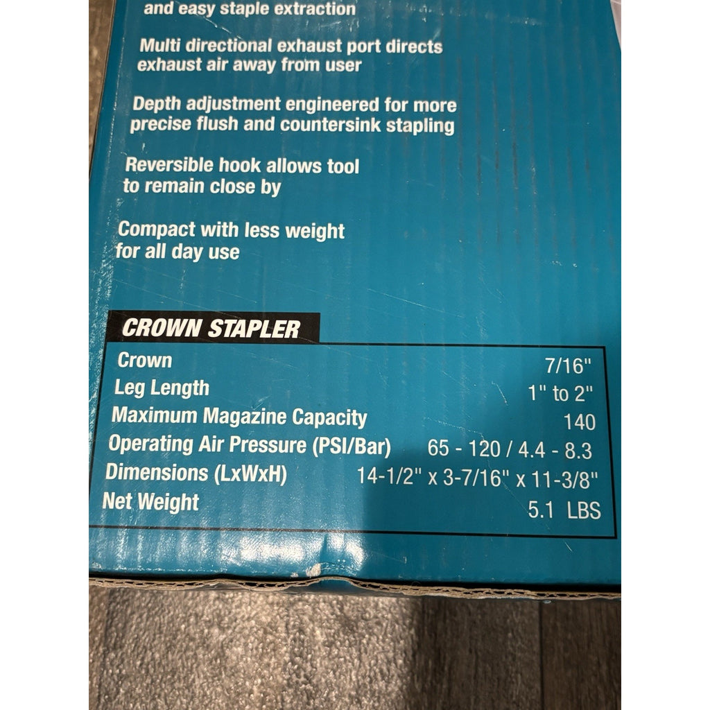 Makita AT1150A 7/16 inch 16 Gauge Crown Stapler